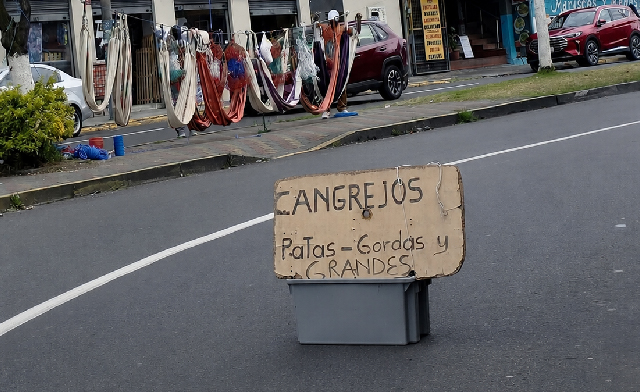 Anuncios y objetos invaden las vías de Sangolquí y generan preocupación por la seguridad vial