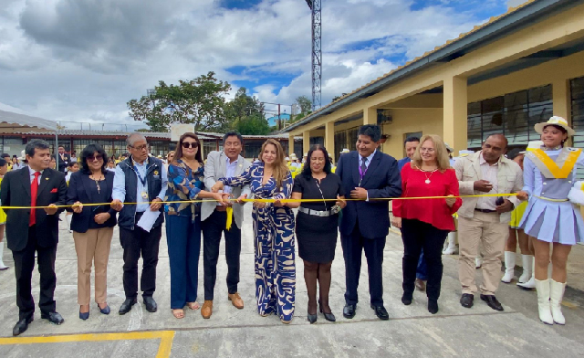 Rumiñahui Mejoran infraestructura de la Unidad Educativa Carlos Larco gracias a convenio entre Ministerio de Educación y Municipio