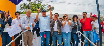 Fabián Iza, junto a la Jefa Política de Rumiñahui, continúan inaugurando obras